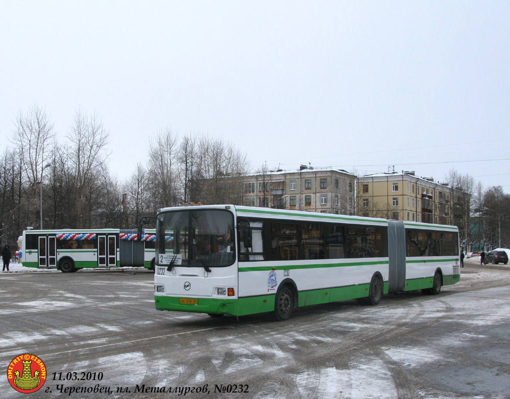 Вологодская область, ЛиАЗ-6212.00 № 0232