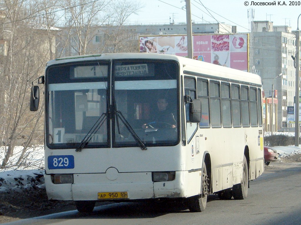 Омская область, Mercedes-Benz O345 № 829