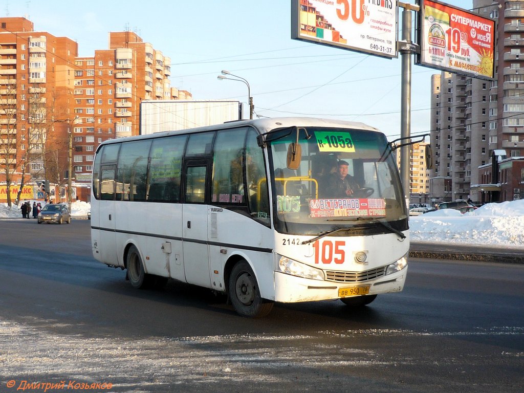 Санкт-Петербург, Yutong ZK6737D № 2142