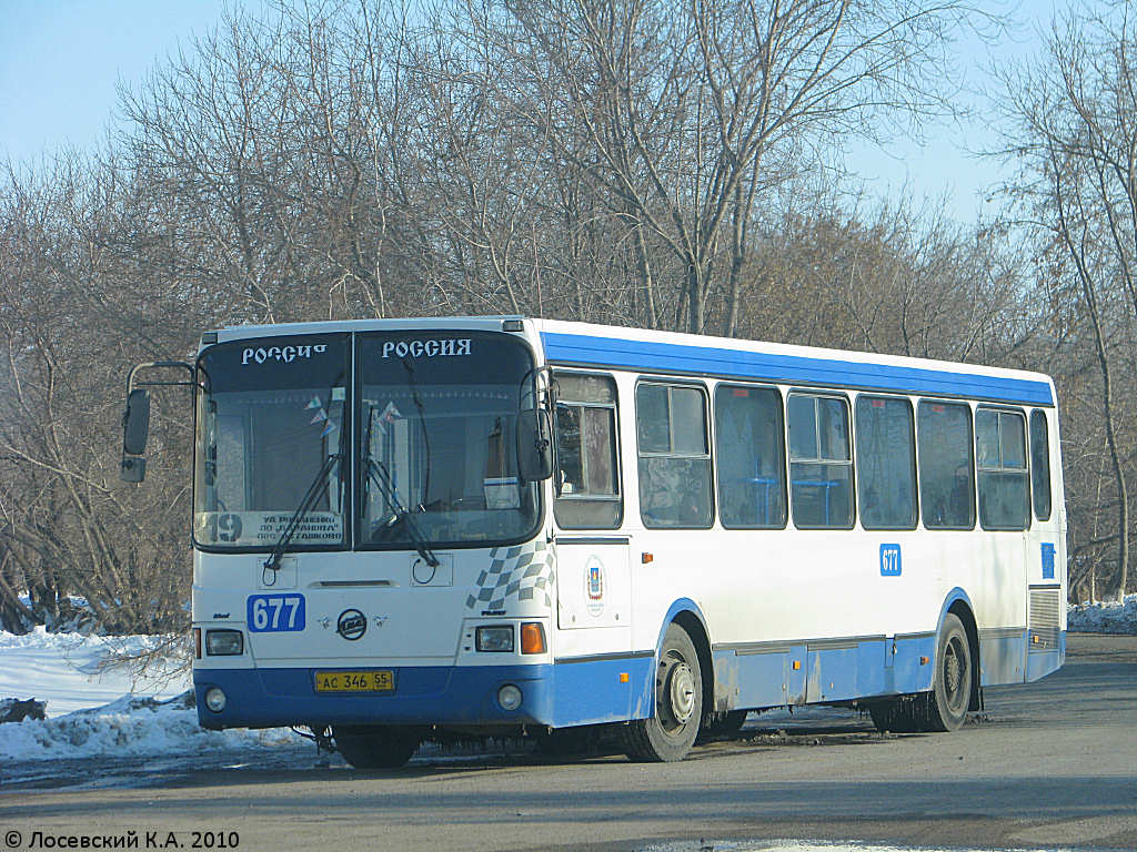 Омская область, ЛиАЗ-5256.45 № 677