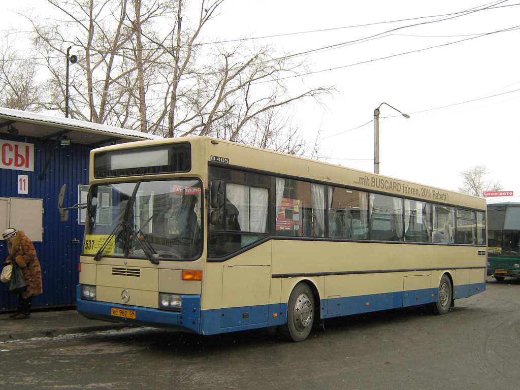 Пермский край, Mercedes-Benz O405 № АС 982 59