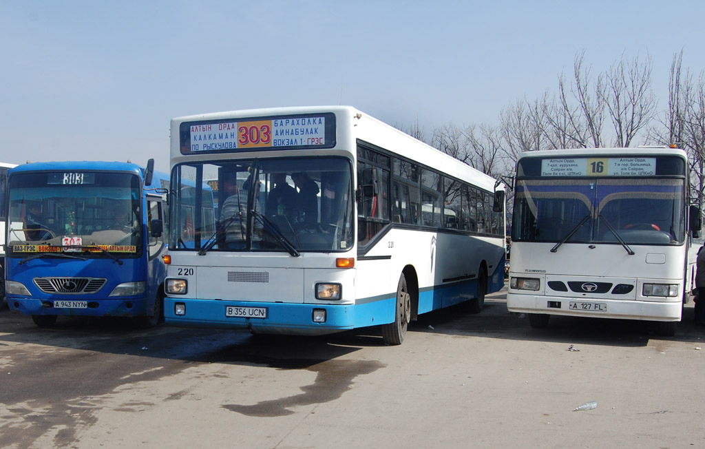 Алматы, MAN 791 SL202 № B 356 UCN; Алматы, Daewoo BS090 Royal Midi (Ulsan) № A 127 FL