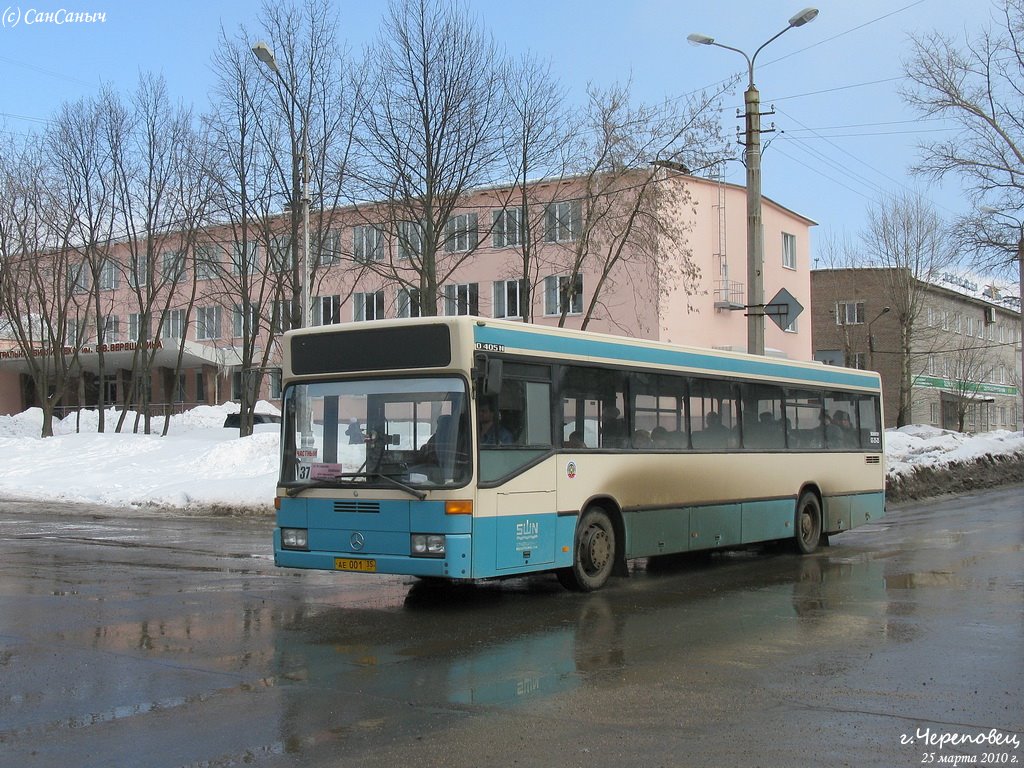 Вологодская область, Mercedes-Benz O405N № АЕ 001 35