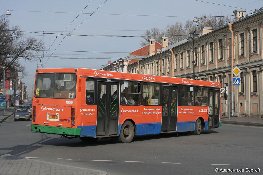 Санкт-Петербург, ЛиАЗ-5256.25 № 7411