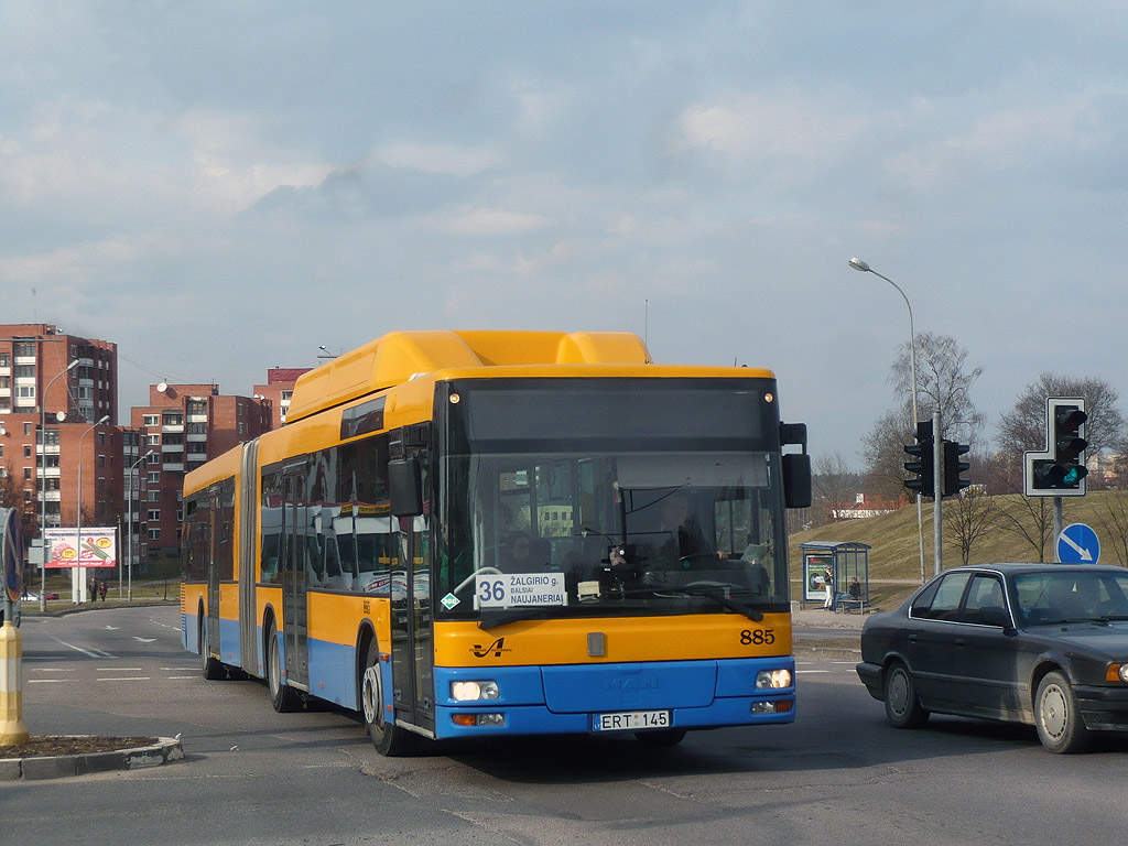 Litva, MAN A23 NG313 CNG č. 885