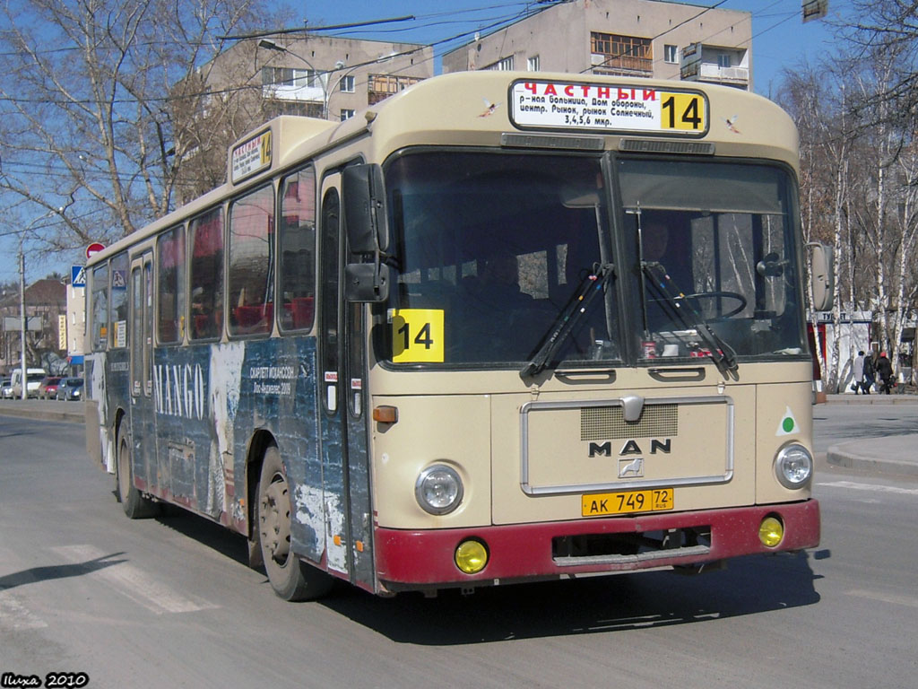 Тюменская область, MAN 789 SÜ240 № АК 749 72