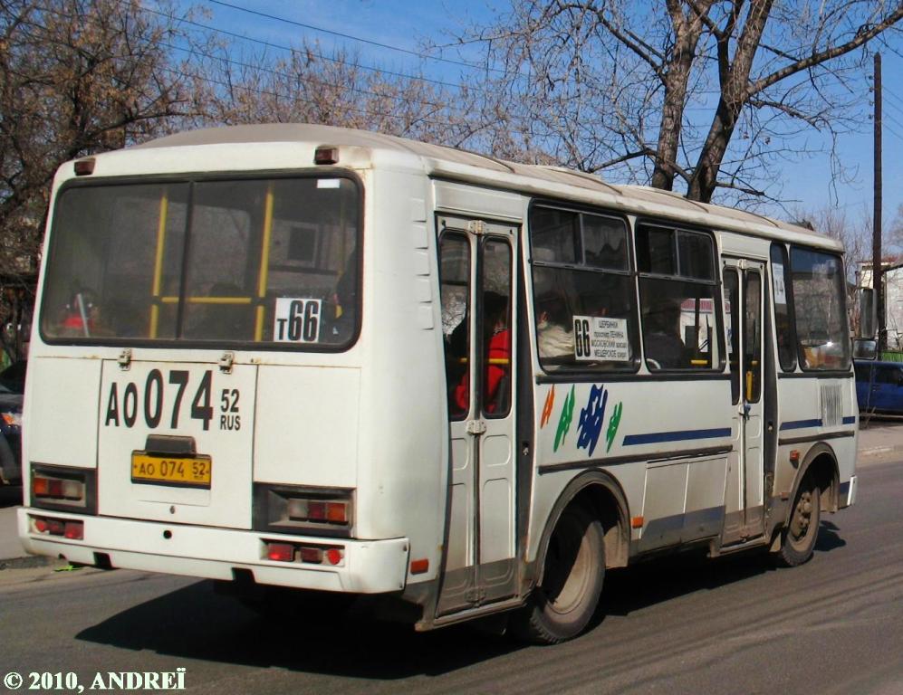 Nizhegorodskaya region, PAZ-32054 Nr. АО 074 52