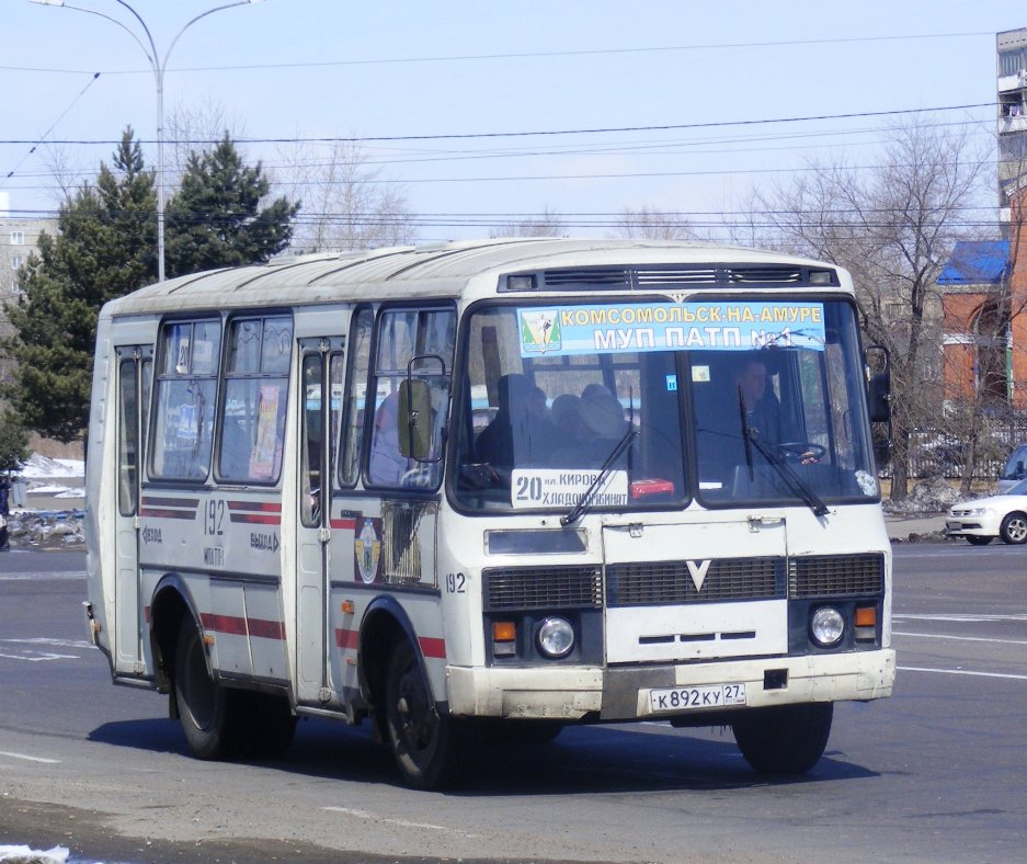 Хабаровский край, ПАЗ-32051-110 № 192