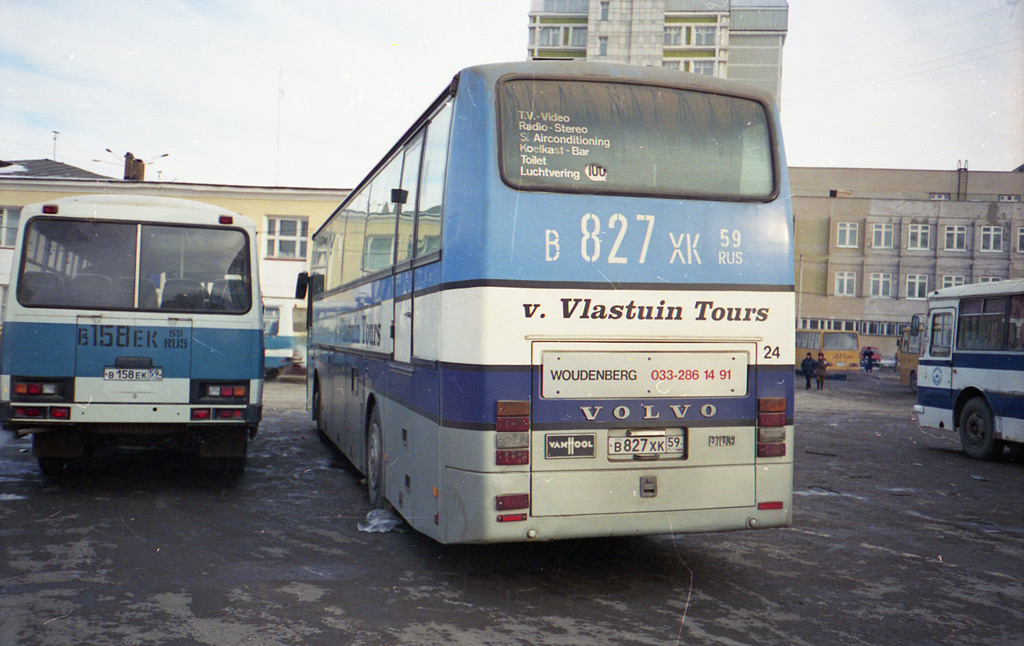 Пермский край, ПАЗ-3205 (00) № В 158 ЕК 59; Пермский край, Van Hool T8 Alizée 360 № В 827 ХК 59