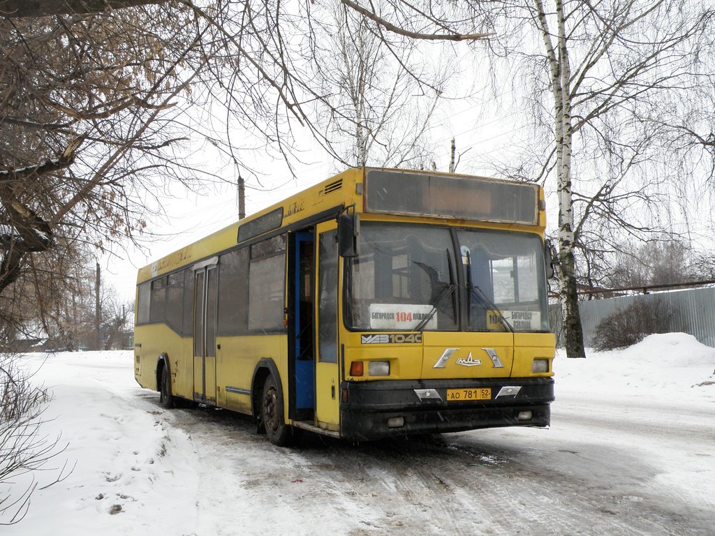 Нижегородская область, МАЗ-104.С21 № АО 781 52