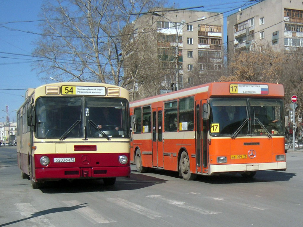 Тюменская область, Mercedes-Benz O305 № О 203 ОМ 72; Тюменская область, Hess № АЕ 059 72; Тюменская область — Разные фотографии