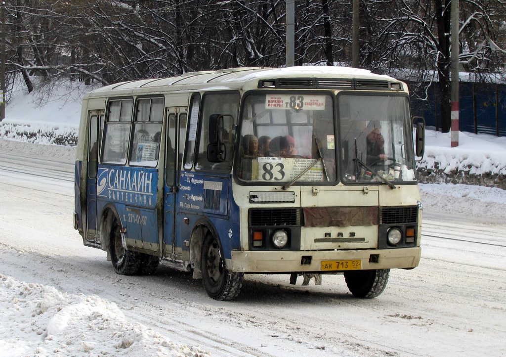 Нижегородская область, ПАЗ-32054 № АК 713 52