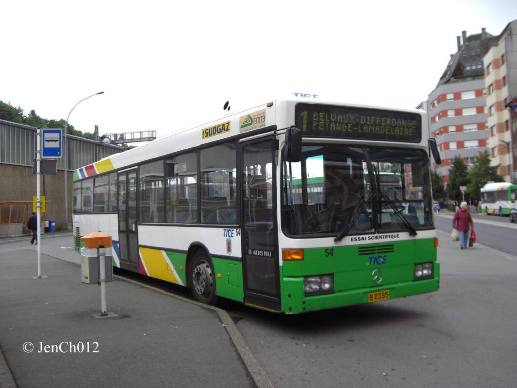 Люксембург, Mercedes-Benz O405N2Ü CNG № 54