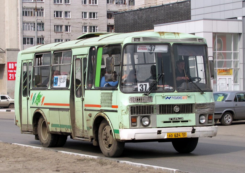 Нижегородская область, ПАЗ-32054 № АО 624 52