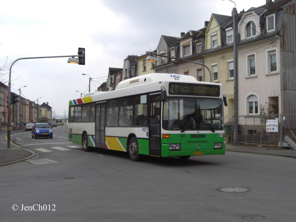 Люксембург, Mercedes-Benz O405N2Ü CNG № 63