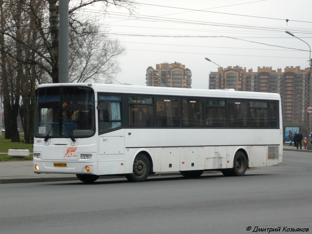 Санкт-Петербург, ЛиАЗ-5256.23-01 (ГолАЗ) № 3411