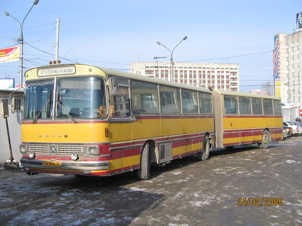 Perm region, Setra SG180UL # АА 514 59 — Φωτογραφία — Μεταφορά με λεωφορείο