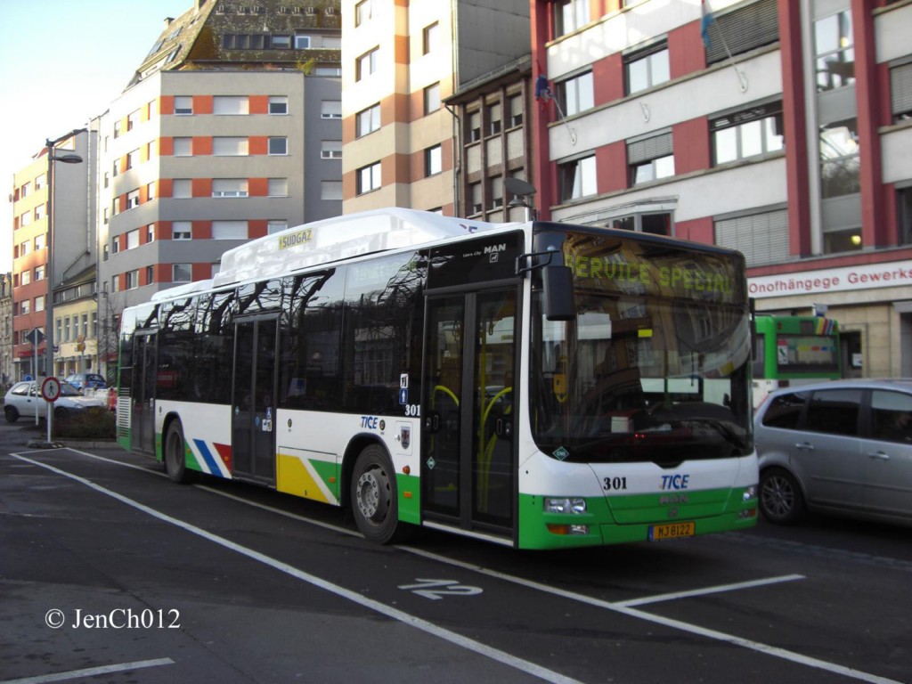 Люксембург, MAN A21 Lion's City NL313 CNG № 301