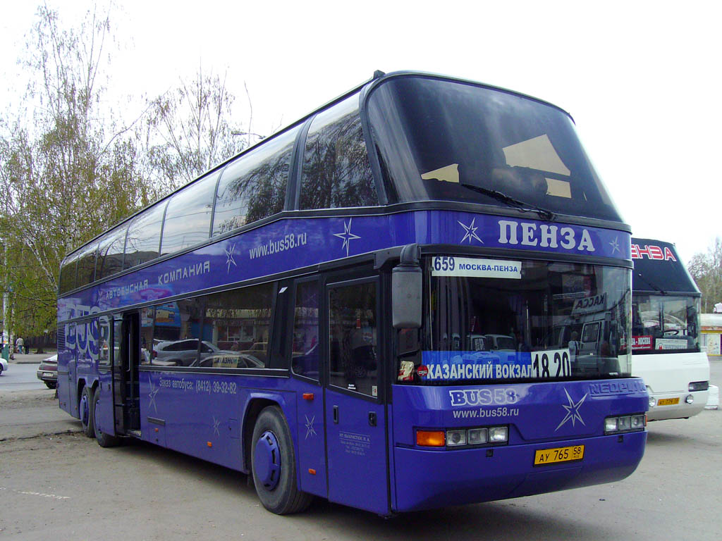 Пенза автовокзал фото автобусов Пензенская область, Neoplan N122/3L Skyliner № АУ 765 58 - Фото - Автобусный тра