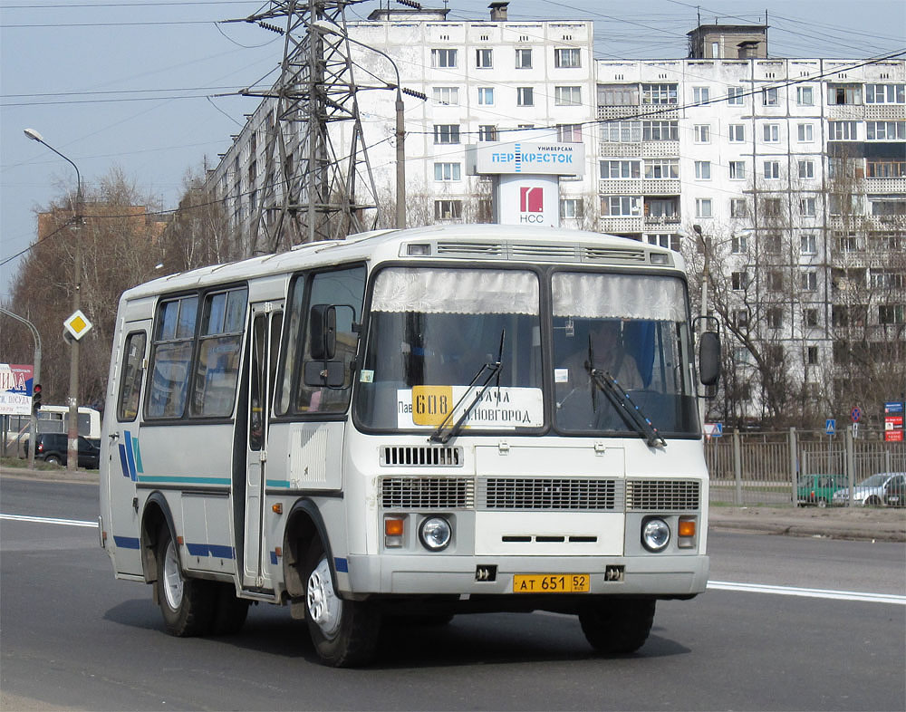 Нижегородская область, ПАЗ-32053 № АТ 651 52