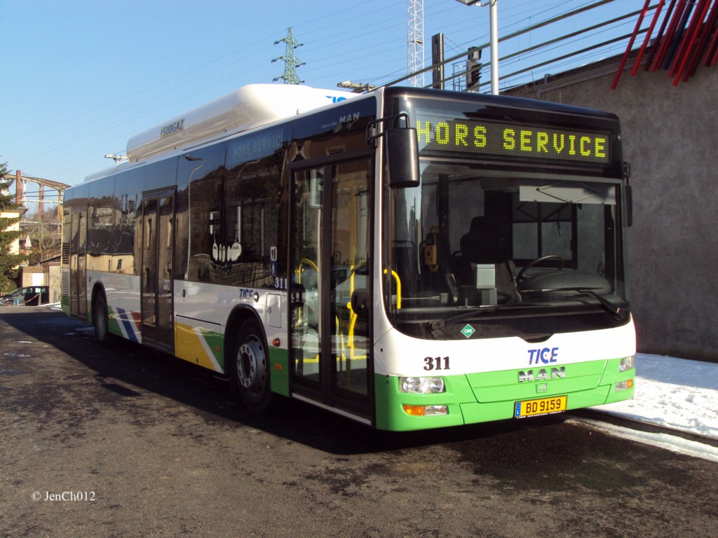 Люксембург, MAN A21 Lion's City NL313 CNG № 311