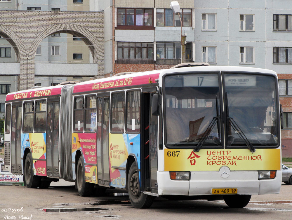 Псковская область, Mercedes-Benz O345G № 667