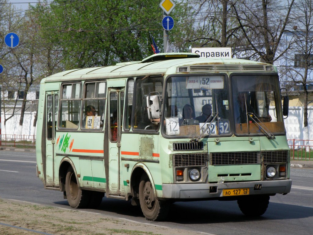 Нижегородская область, ПАЗ-32054 № АО 127 52