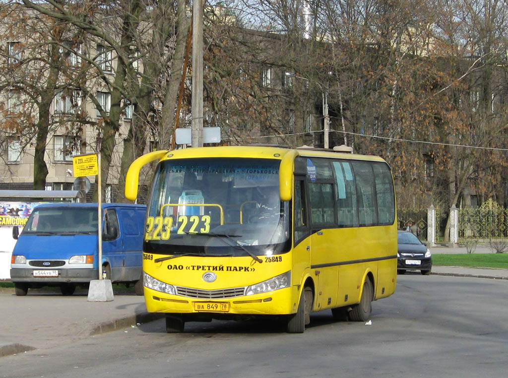 Санкт-Петербург, Yutong ZK6737D № ВА 849 78