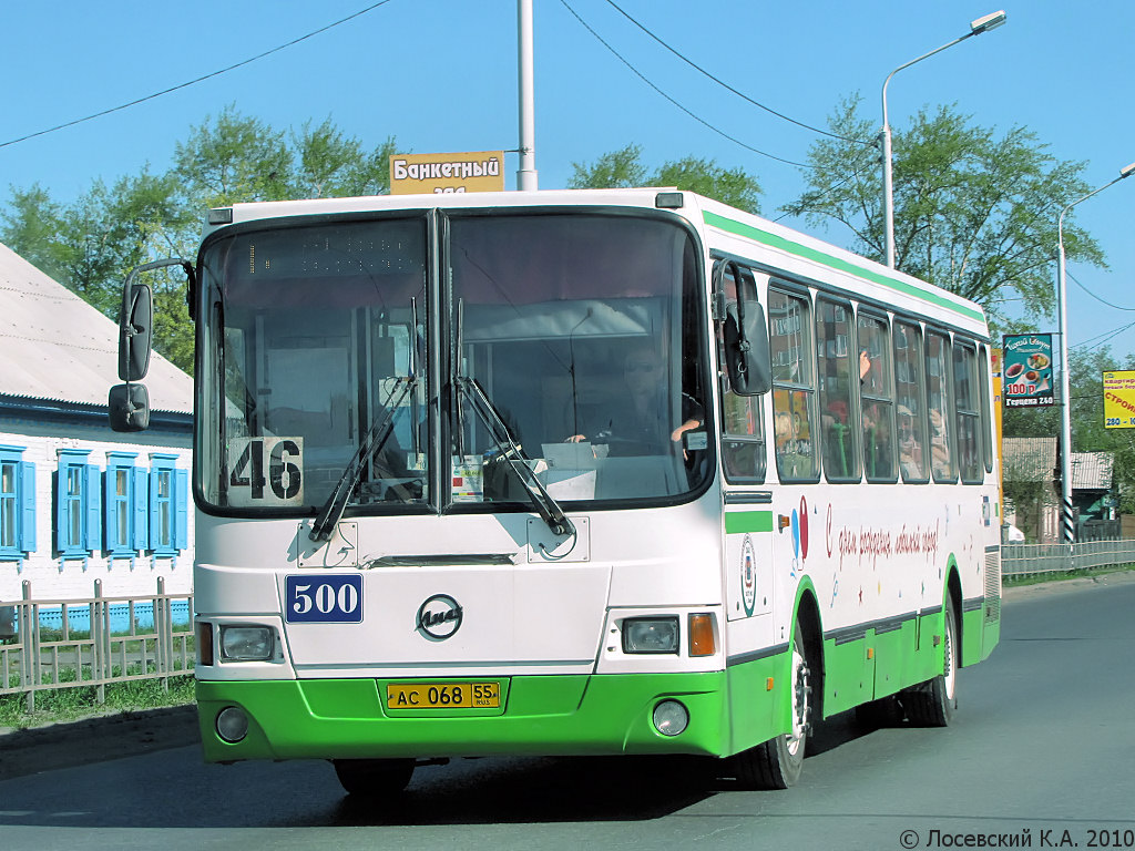 Omsk region, LiAZ-5256.45 Nr. 500