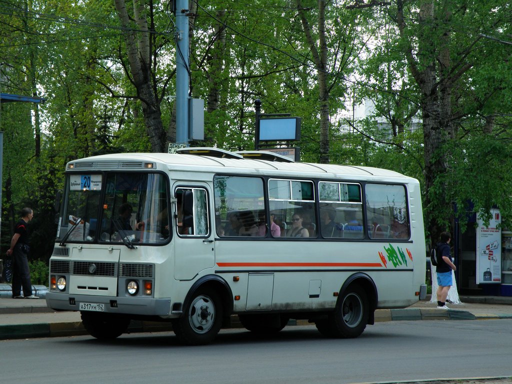 Нижегородская область, ПАЗ-32054 № А 317 УН 152