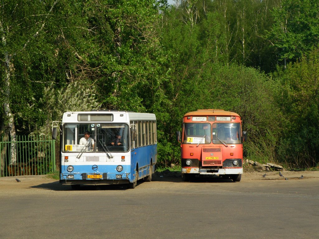 Nizhegorodskaya region, LiAZ-5256.30 # 333; Nizhegorodskaya region, LiAZ-677M (BARZ) # 296; Nizhegorodskaya region — Bus stations, End Stations