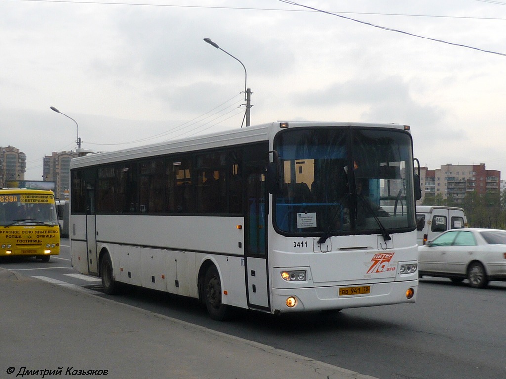 Санкт-Петербург, ЛиАЗ-5256.23-01 (ГолАЗ) № 3411