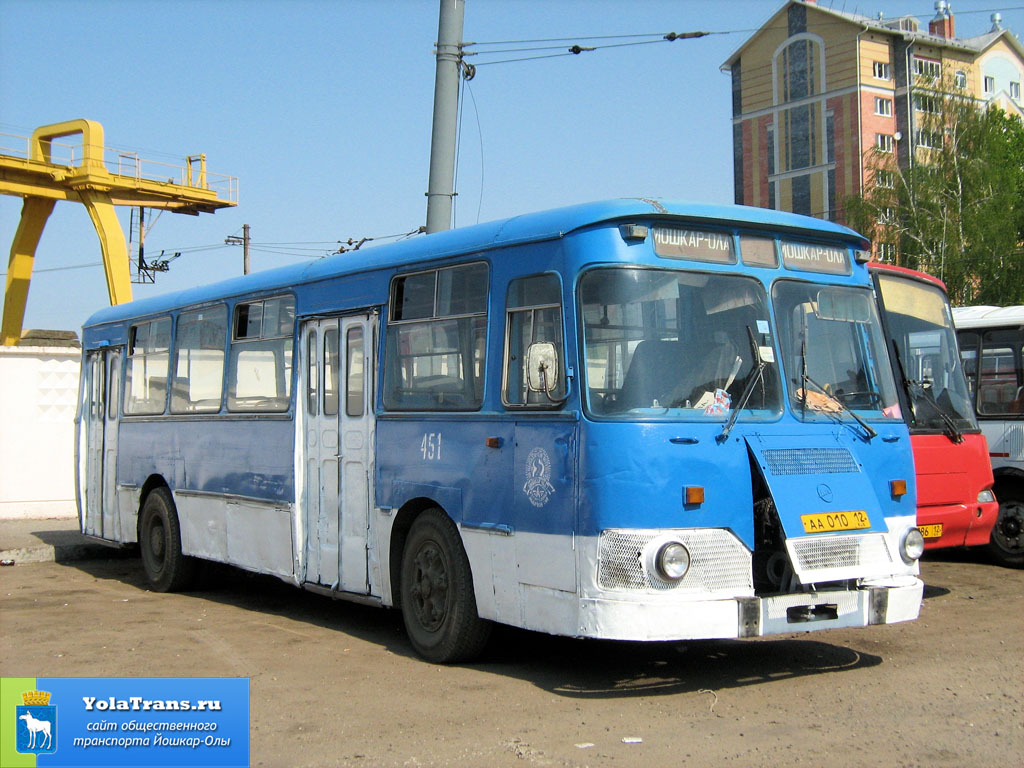 Марий Эл, ЛиАЗ-677М (ЯАЗ) № 451 — Фото — Автобусный транспорт