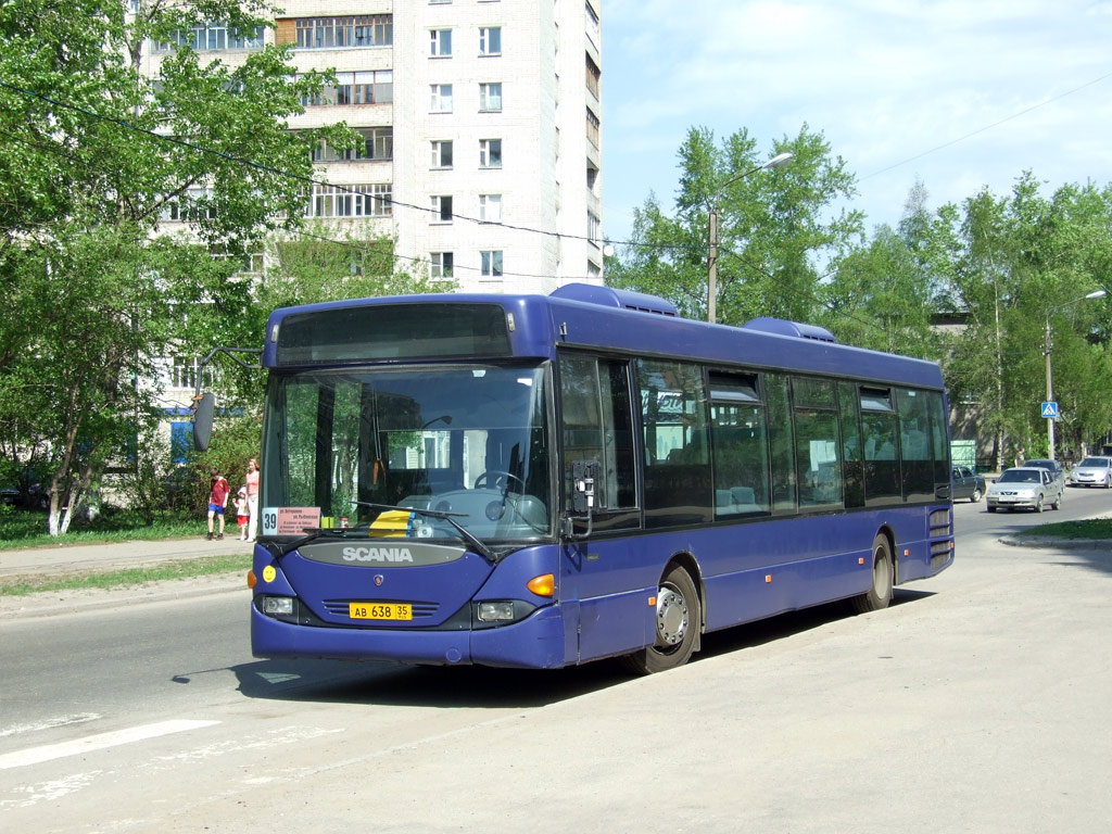 Вологодская область, Scania OmniLink I (Скания-Питер) № АВ 638 35