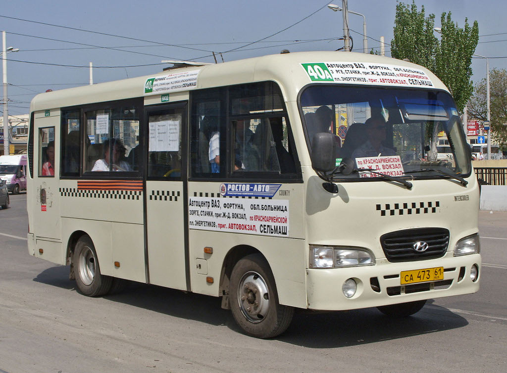 Ростовская область, Hyundai County SWB C08 (РЗГА) № СА 473 61