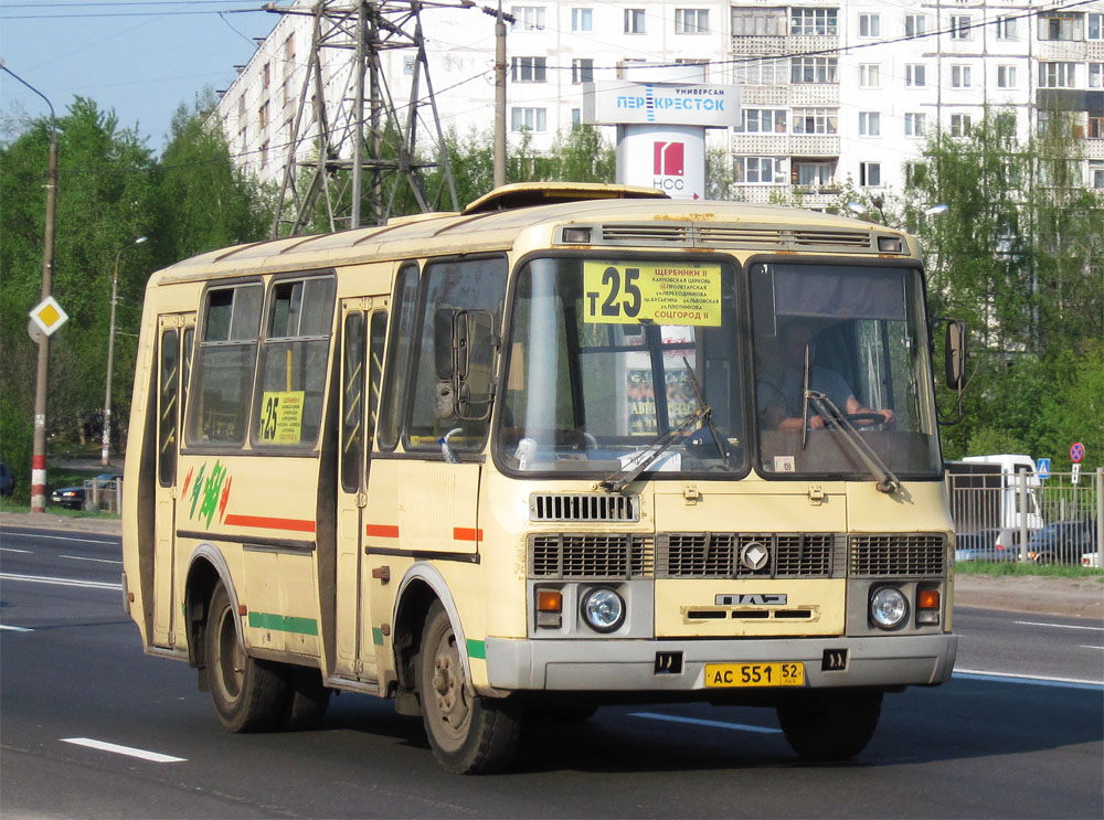 Нижегородская область, ПАЗ-32054 № АС 551 52