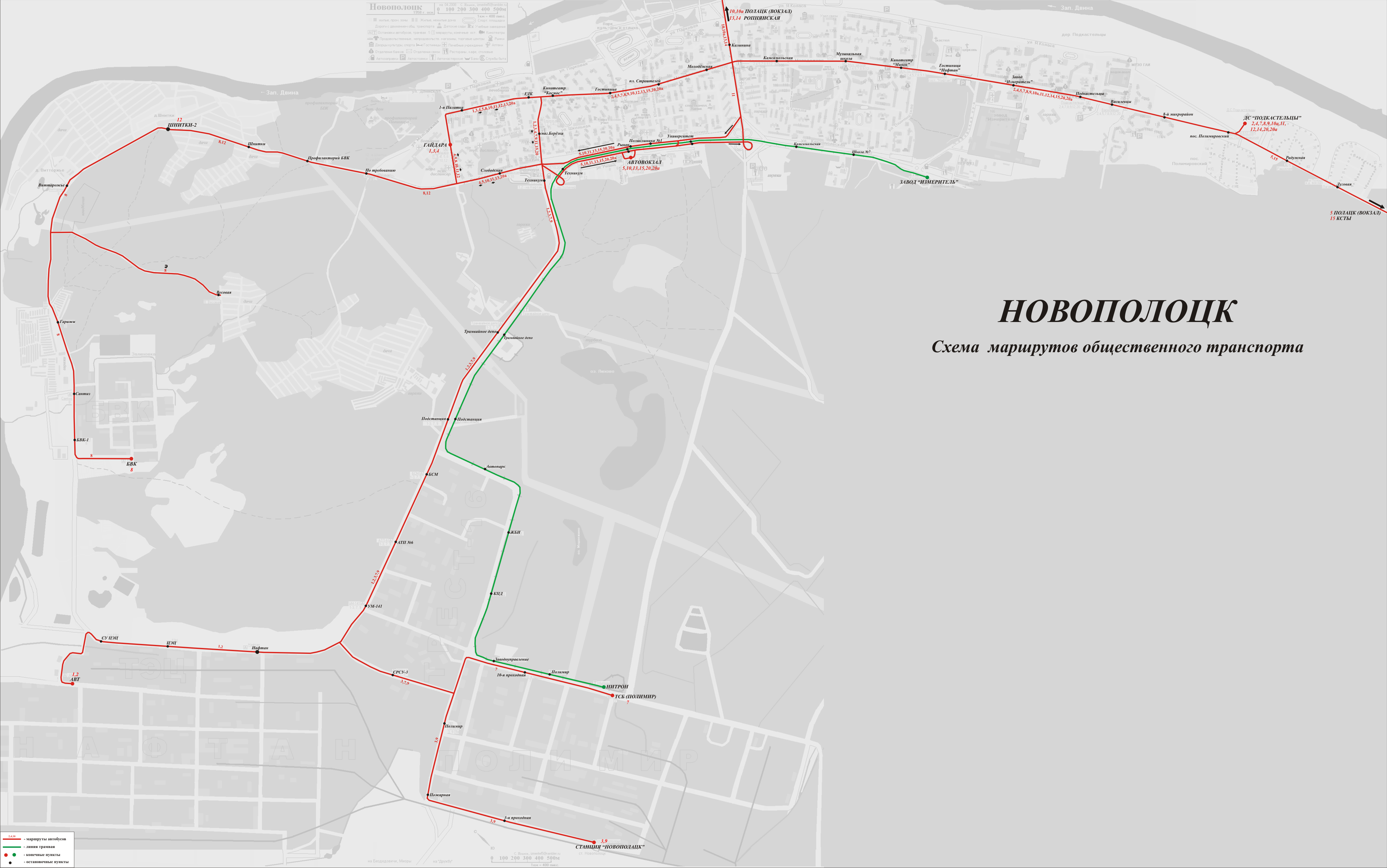 Витебская область — Схемы — Фото — Автобусный транспорт