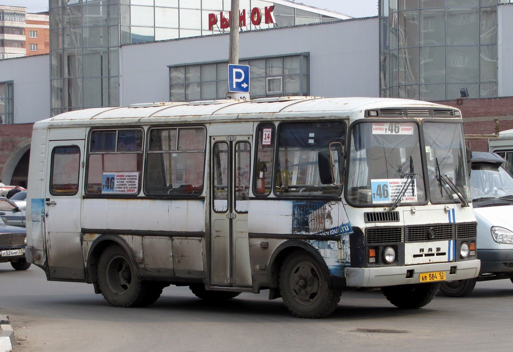 Нижегородская область, ПАЗ-32053 № АВ 584 52