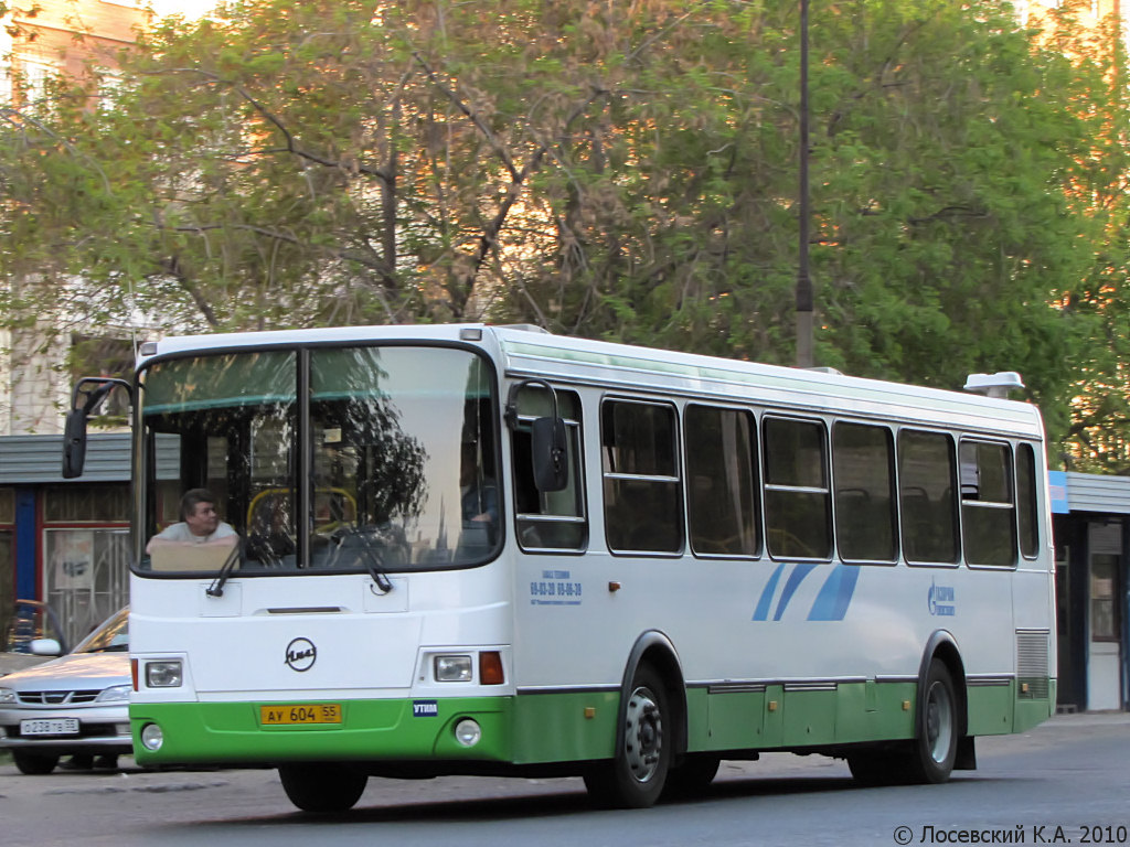 Omsk region, LiAZ-5256.35 č. АУ 604 55