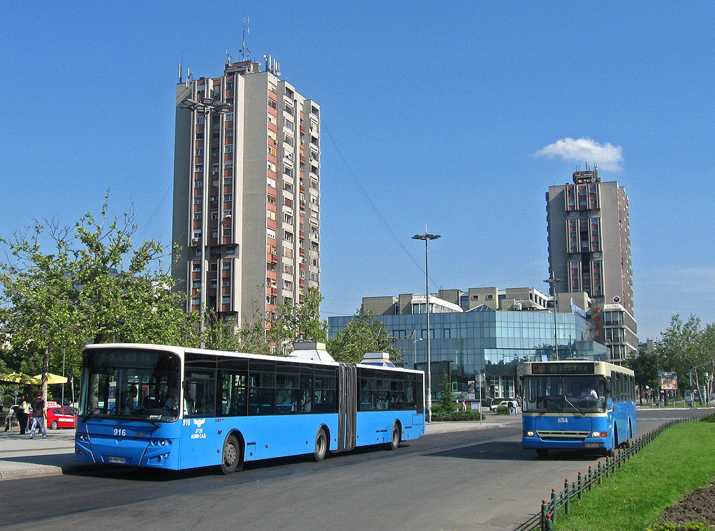 Сербия, Ikarbus IK-218N № 916; Сербия, Neobus 405G № 684