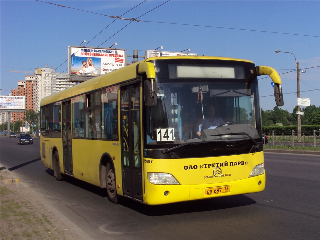 Санкт-Петербург, Golden Dragon XML6112UE № ВВ 687 78