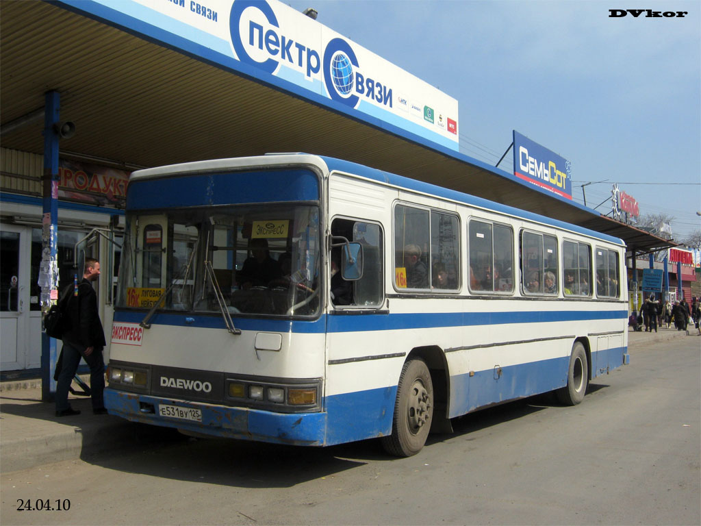 Приморский край, Daewoo BS106 Hi-Power № Е 531 ВУ 125