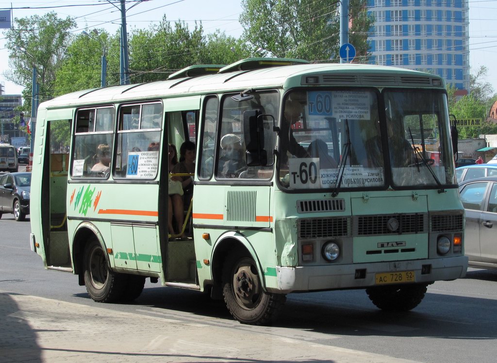 Нижегородская область, ПАЗ-32054 № АС 728 52