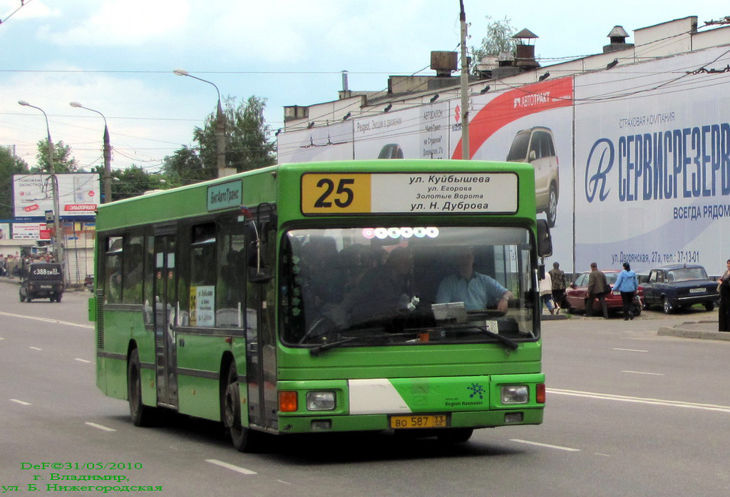 Vladimir region, MAN A10 NL202 # ВО 587 33