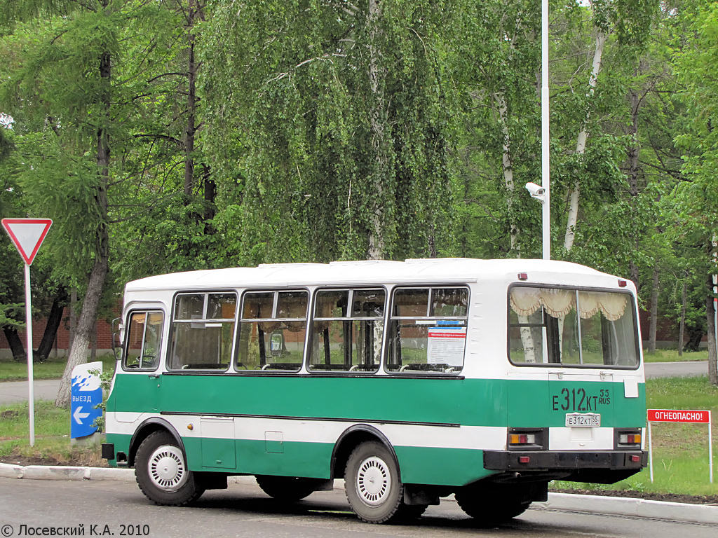 Омская область, ПАЗ-3205 (00) № Е 312 КТ 55