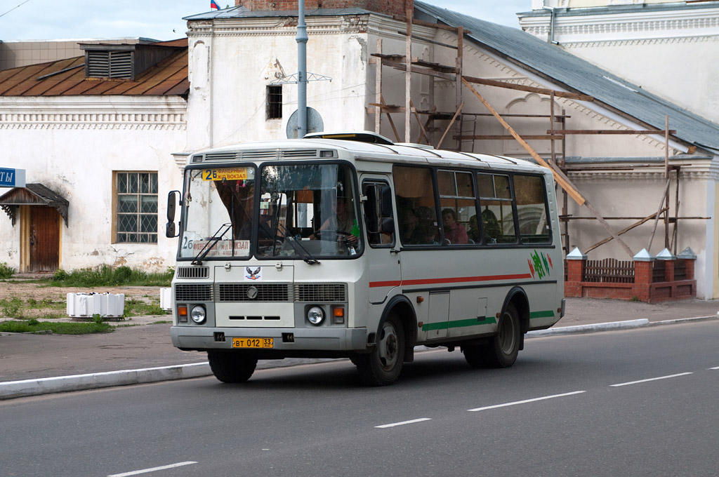 Владимирская область, ПАЗ-32054 № ВТ 012 33