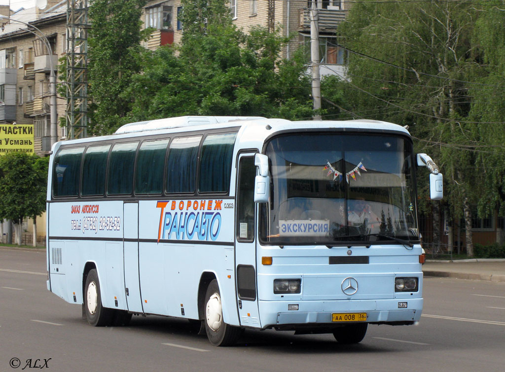 Воронежская область, Mercedes-Benz O303-15RHD № АА 008 36