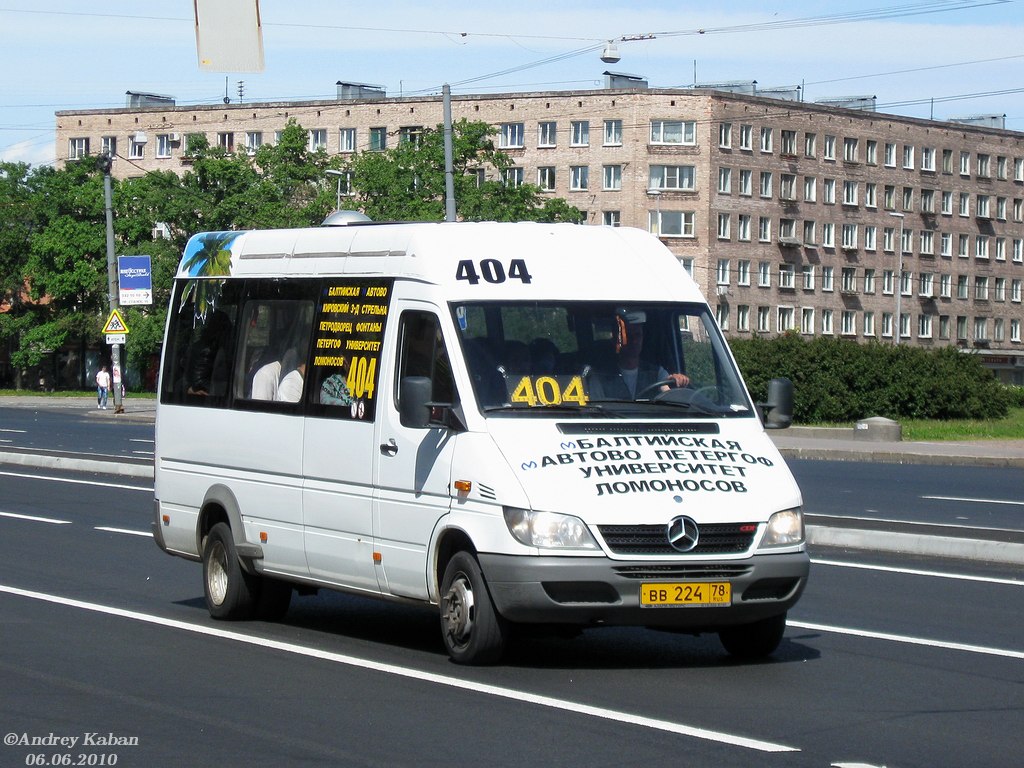 Санкт-Петербург, 904.663 (Mercedes-Benz Sprinter 413CDI) № ВВ 224 78