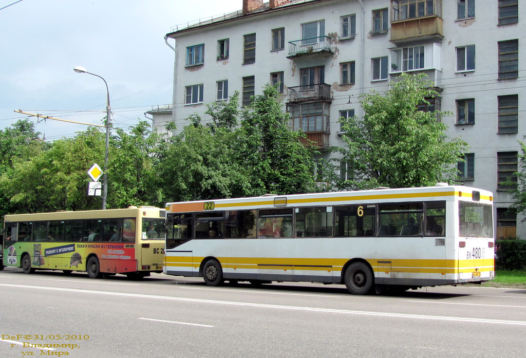 Владимирская область, MAN 791 SL202 № ВК 480 33; Владимирская область, Mercedes-Benz O405N № ВС 290 33