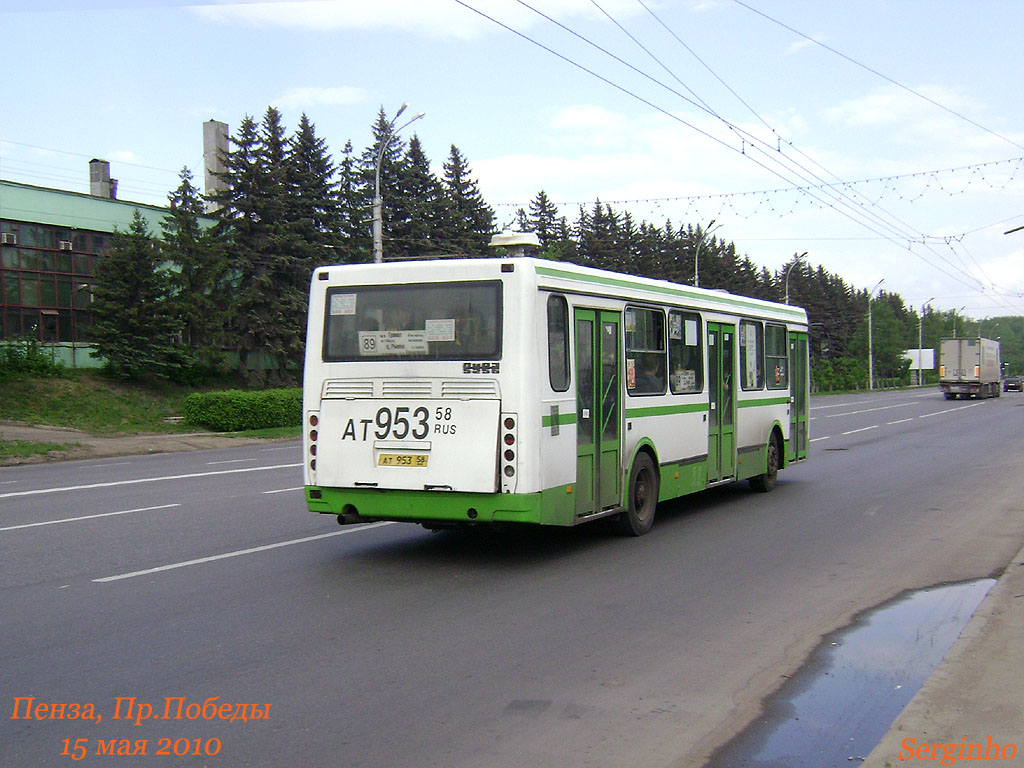 Пензенская область, ЛиАЗ-5256.45 № АТ 953 58